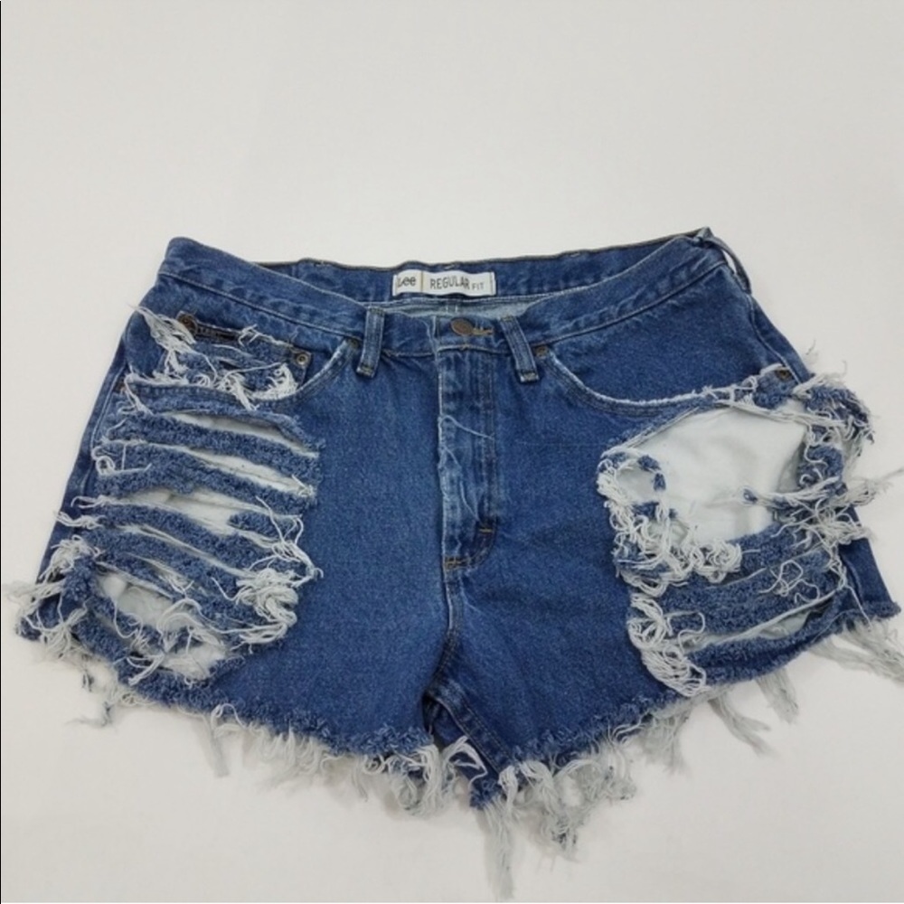 Vintage lee denim shorts
